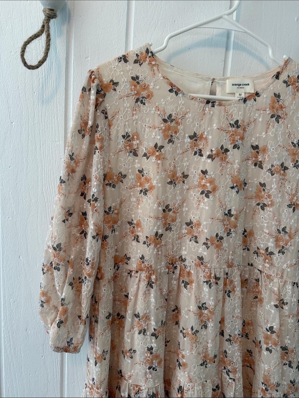 orange creek Embroidered Floral Dress - Picture 3 of 3
